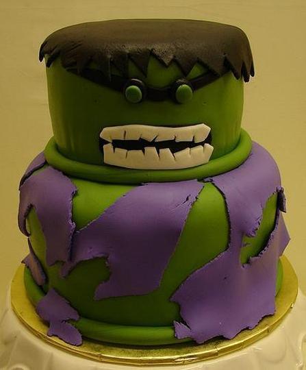 the incredible hulk birthday cake