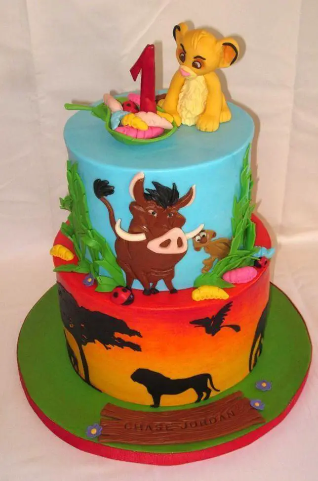 the lion king birthday cake