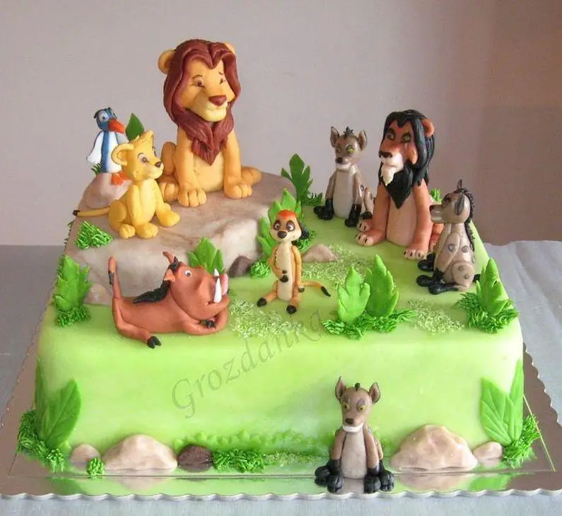 the lion king birthday cake