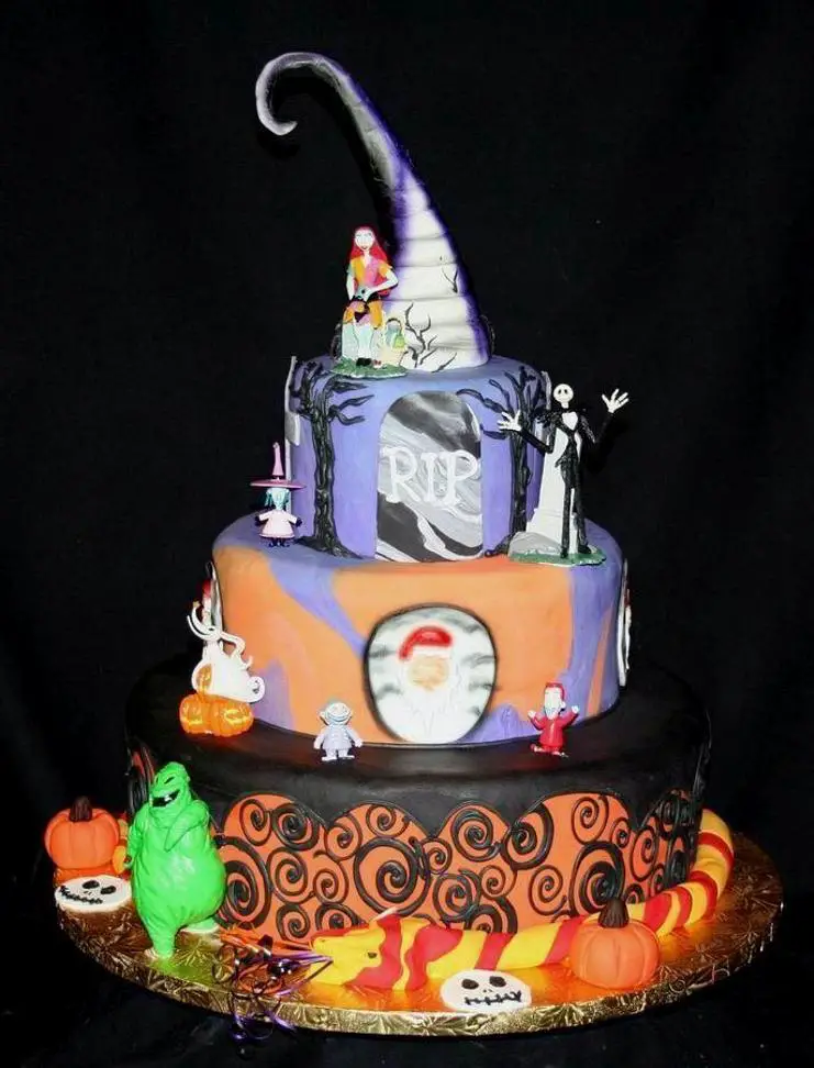 the nightmare before christmas birthday cake