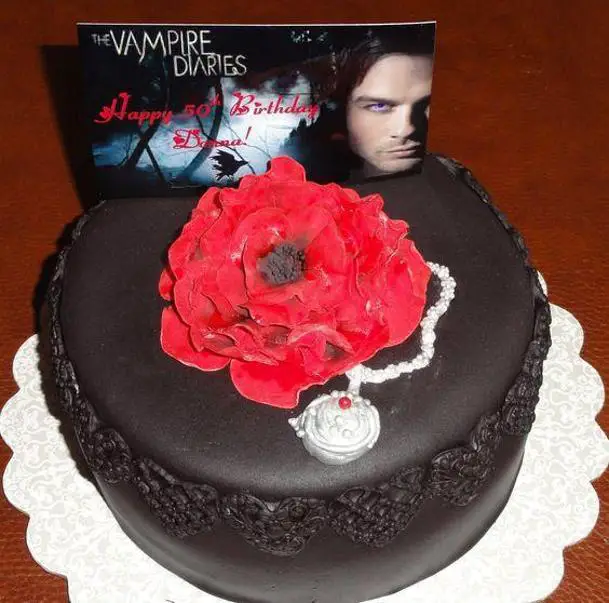 the vampire diaries birthday cake