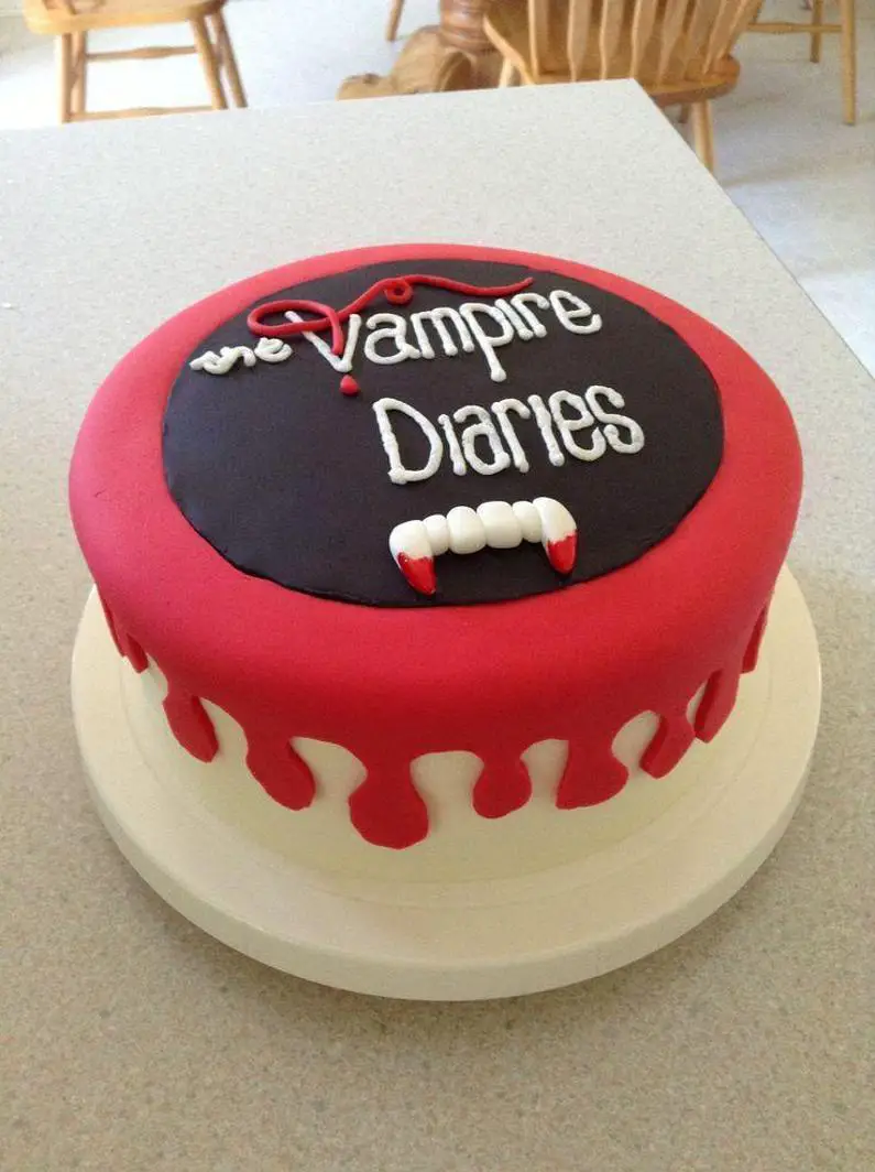 the vampire diaries birthday cake