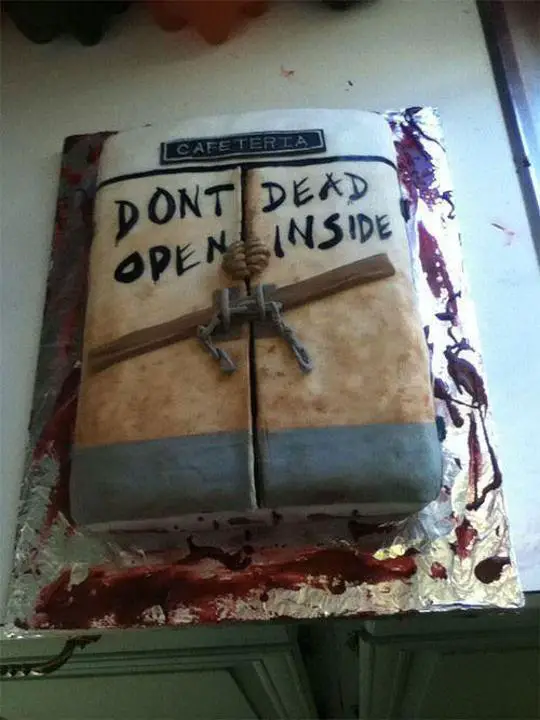 the walking dead birthday cake