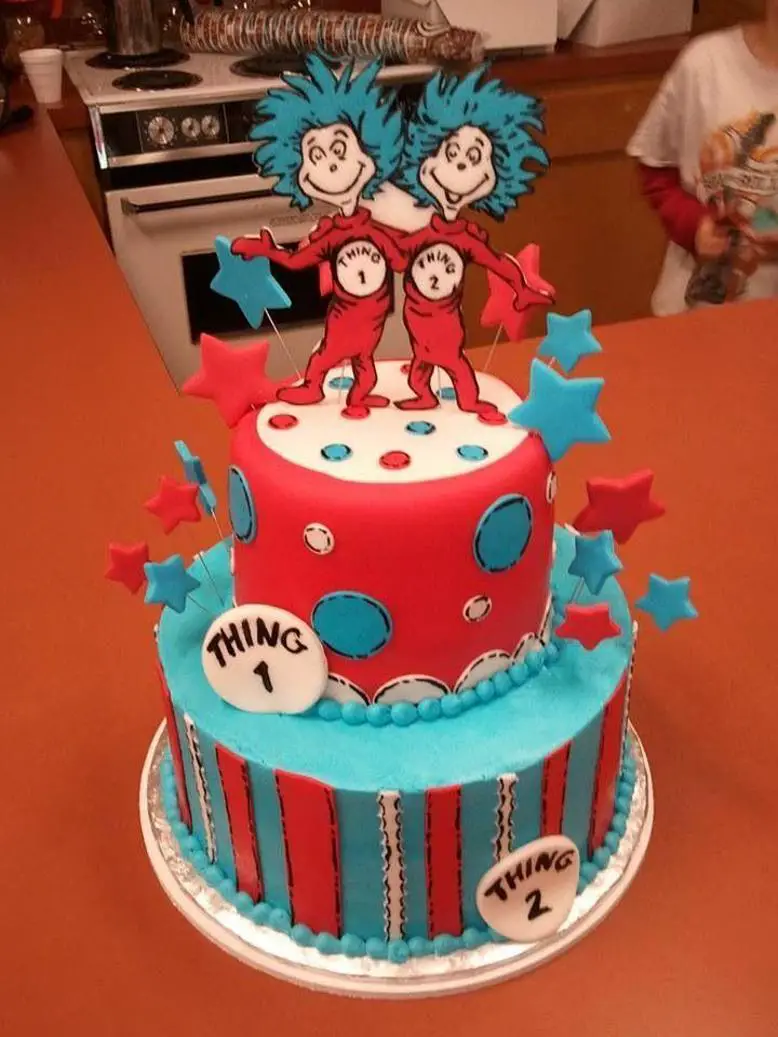 thing one and thing two birthday cakes