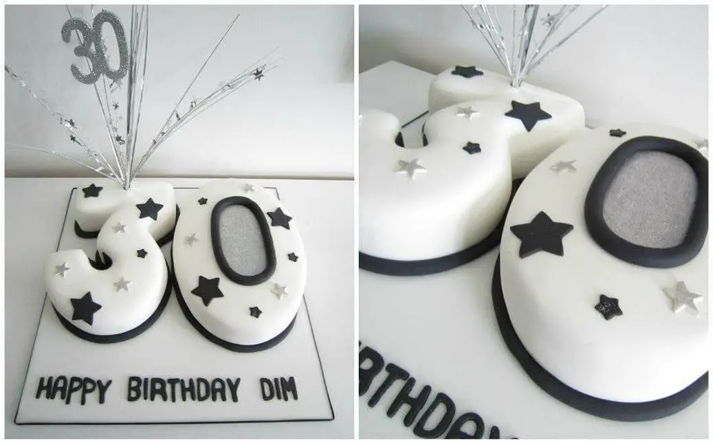 thirty birthday cakes