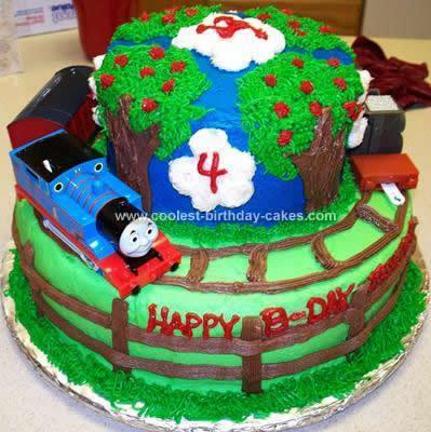 thomas train cakes birthday