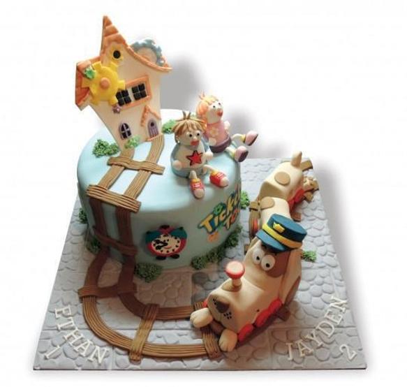 tickety toc birthday cake