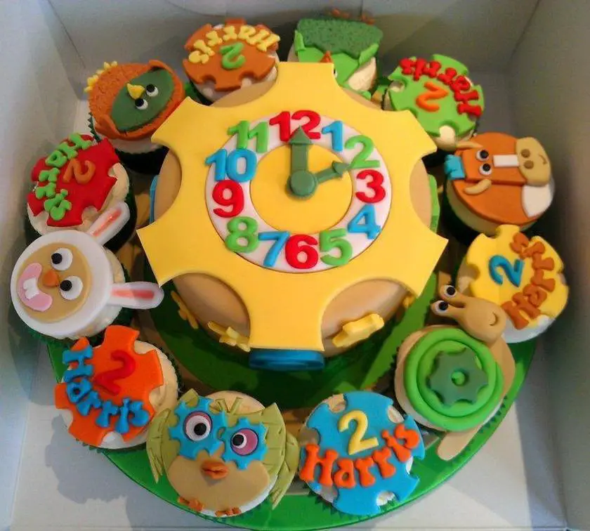 tickety toc birthday cake