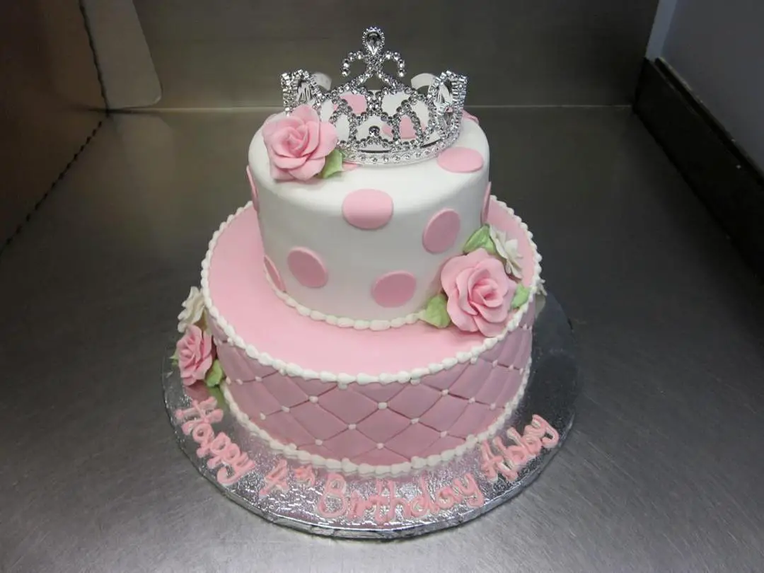 tiered princess birthday cakes