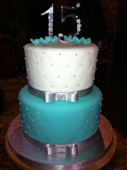 tiffany blue birthday cake