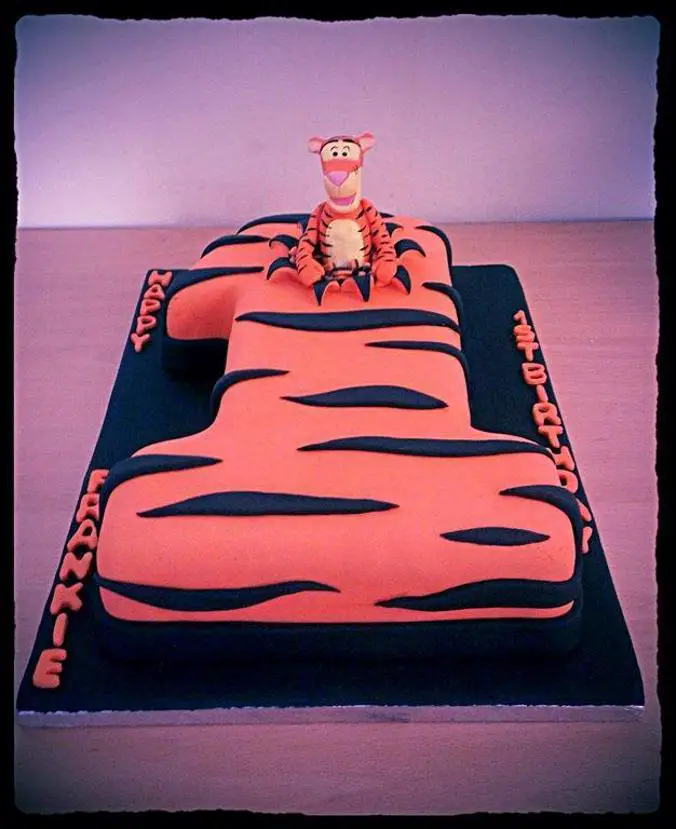 tigger 1st birthday cake