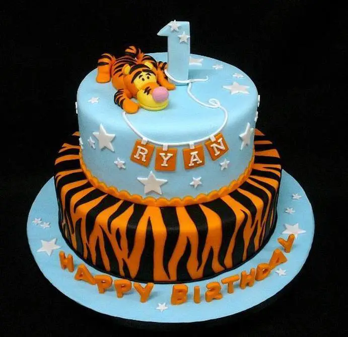 tigger 1st birthday cake