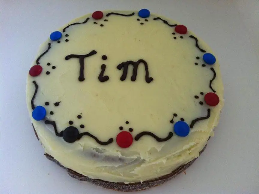 Tim birthday cake