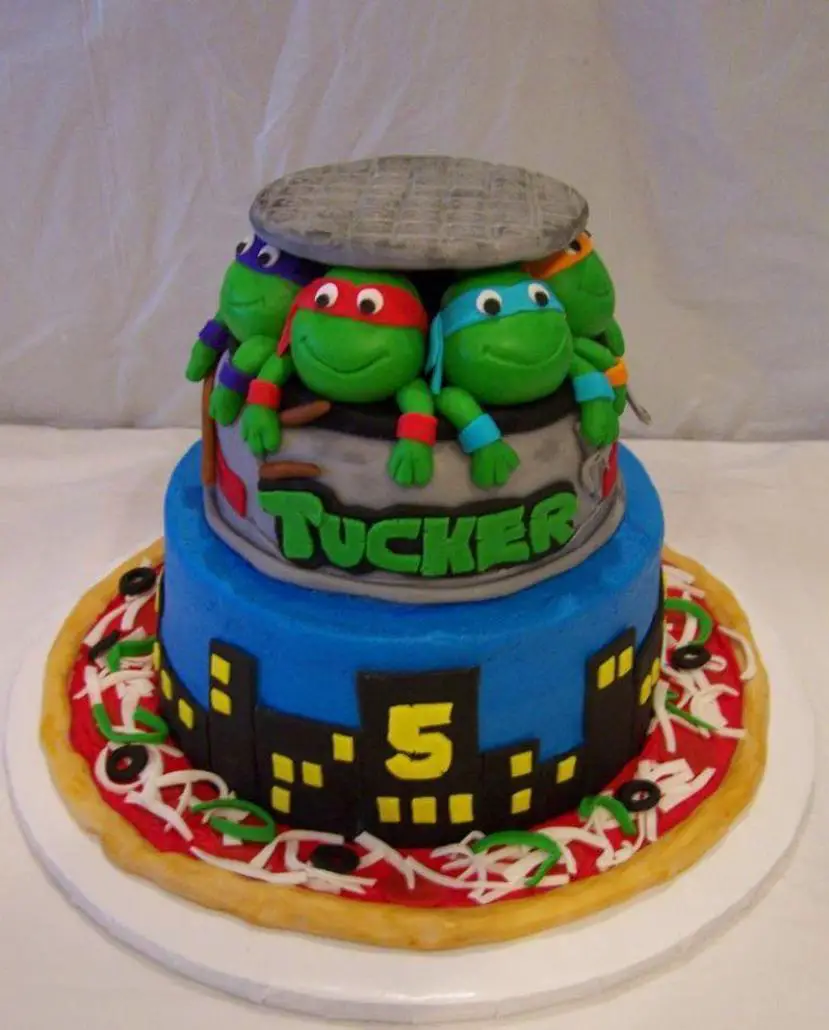 tmnt birthday cake toppers