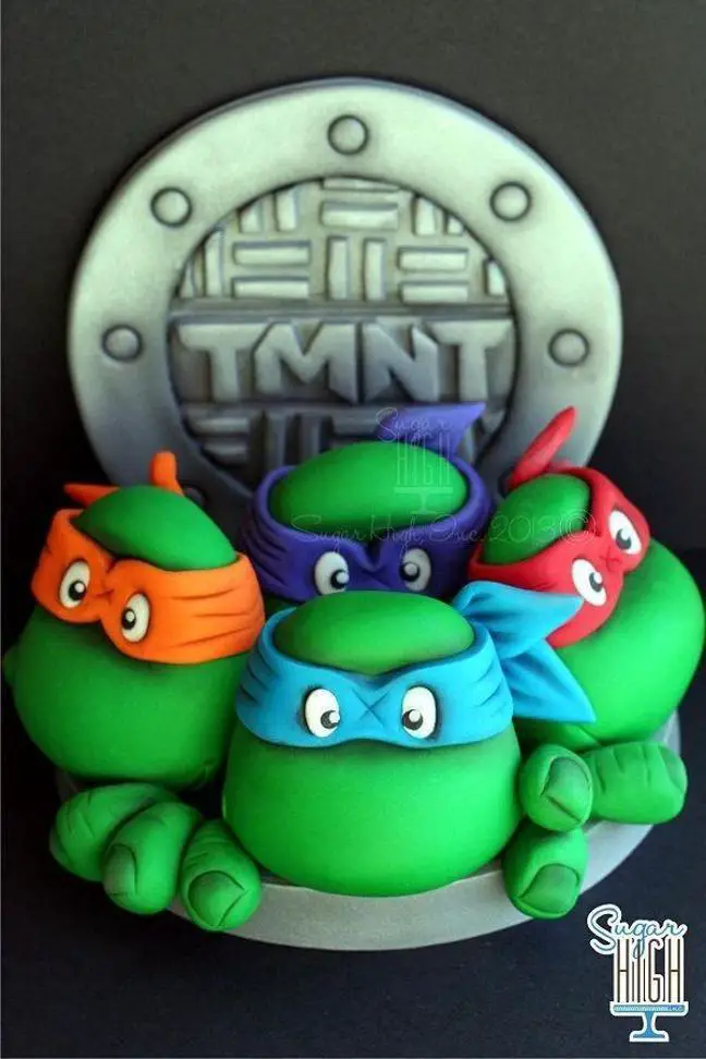 tmnt birthday cake toppers