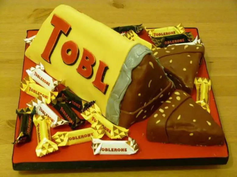 toblerone birthday cake