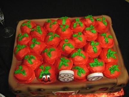 tomato birthday cake