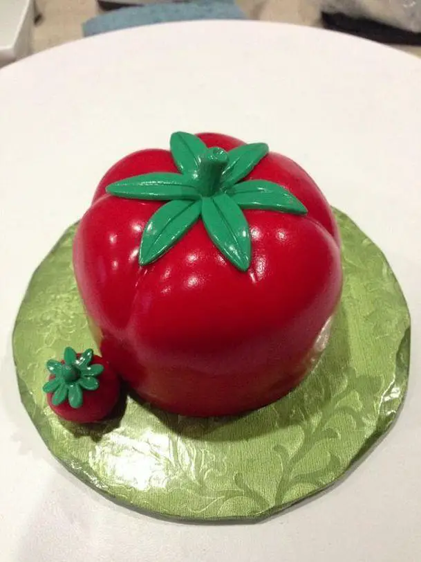 tomato birthday cake