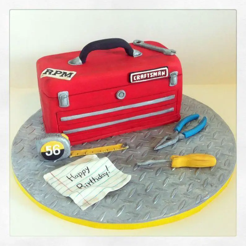 toolbox birthday cake