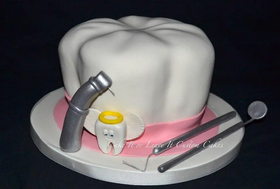 tooth birthday cake