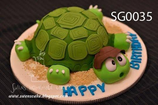 tortoise birthday cake
